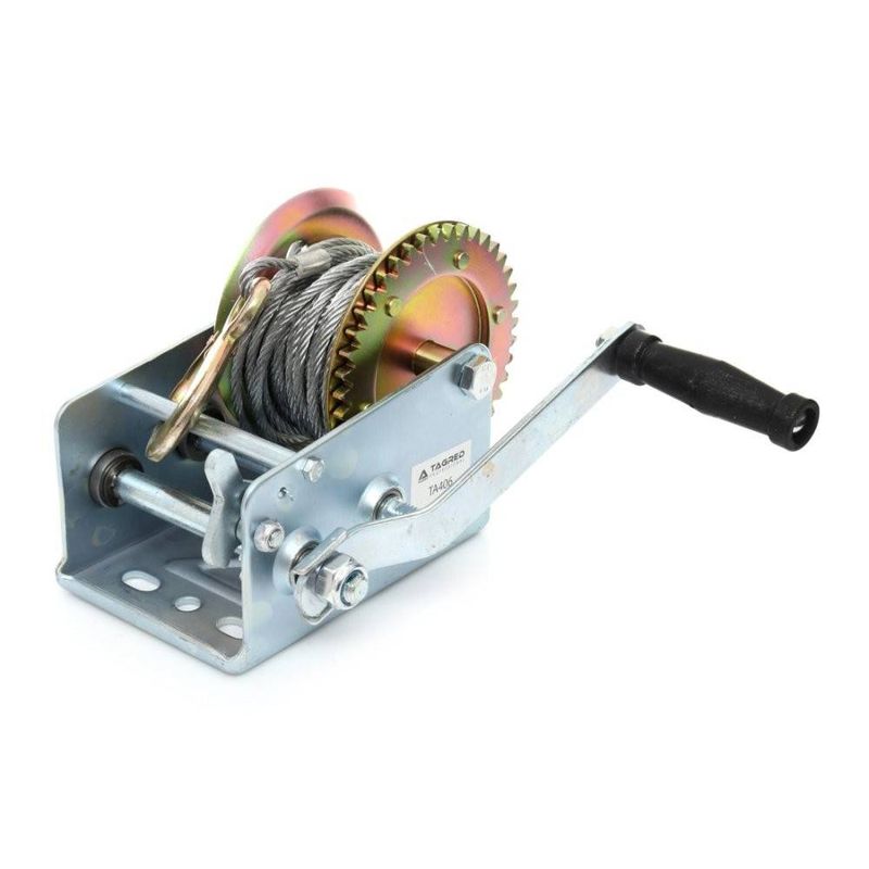 Auto si Moto - Reparatii si depanare - Scule auto - Echipamente de ridicare si sprijin - Troliu manivela 1134kg (2500LBS), franghie 10m, TA406 TAGRED - Infinity.ro