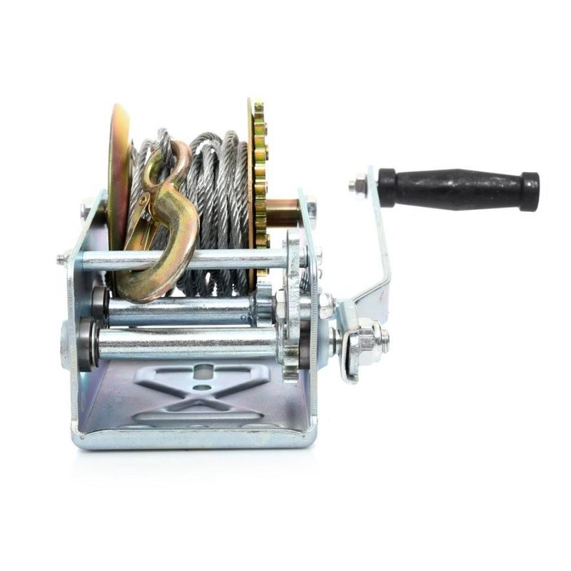 Auto si Moto - Reparatii si depanare - Scule auto - Echipamente de ridicare si sprijin - Troliu manivela 1134kg (2500LBS), franghie 10m, TA406 TAGRED - Infinity.ro