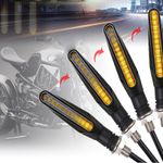 Auto si Moto - Moto - Piese de schimb motociclete - Set 2 lampi Semnalizare Moto SECVENTIALA, cu 2 functii, pozitie si semnalizare, AVX-ZD59B - Infinity.ro