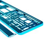 Auto si Moto - Piese auto si accesorii - Caroserie - Ornamente exterior auto - Suport numar inmatriculare din plastic, calitate Premium, culoare TURQUOISE - Infinity.ro