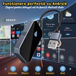 Auto si Moto - Electronice auto - Accesorii electronice auto - Modul Android Auto Wireless goBERA®, Adaptor Auto WiFi 5GHz, BT 5.3, Plug & Play, Compatibil Android 11+ - Infinity.ro