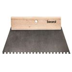 Casa si Gradina - Constructii - Vopsea si tencuieli - Unelte de vopsit si tencuit - Spaclu otel trapezoidal zimtat, 250 mm, BEOROL - Infinity.ro