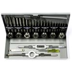 Casa si Gradina - Constructii - Scule electrice si accesorii - Seturi si accesorii pentru gaurit si insurubat - Tarozi si filiere, set 33 piese, M3-M12 - Infinity.ro