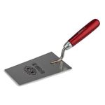 Casa si Gradina - Constructii - Vopsea si tencuieli - Unelte de vopsit si tencuit - Mistrie inox, Olejnik, trapez, ingusta, 160 mm, sudura clasica, maner lemn, rosu - Infinity.ro