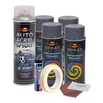 Auto si Moto - Reparatii si depanare - Scule auto - Echipamente de vopsit - Kit complet reparatie si vopsire jante culoare Gri Inchis, V4 - Infinity.ro