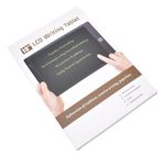 Jucarii, Copii si Bebe - Jucarii si jocuri - Jucarii & jocuri educative - Laptopuri, tablete si gadget-uri copii - Tableta grafica cu display LCD, pentru copii, scris si desenat, 10″, 25.5 X 17.5 X 0.9 cm, Alba - Infinity.ro