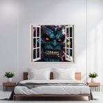 Casa si Gradina - Decoratiuni - Stickere decorative - Folie imprimata color pentru decor perete locuinta, dimensiune 125 x 110cm, model: VIEW TO HAVEN 09 - Infinity.ro