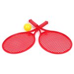 Sport si Outdoor - Sporturi cu paleta - Badminton - Rachete si fluturasi badminton - Pereche de rachete cu minge TechnoK, (0380), rosu - Infinity.ro