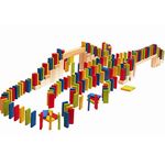 Jucarii, Copii si Bebe - Jucarii si jocuri - Jocuri si puzzle - Jocuri de societate - Joc de societate Multi Domino colorat din lemn - Infinity.ro