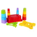Jucarii, Copii si Bebe - Jucarii si jocuri - Jucarii de exterior - Jucarii pentru plaja si nisip - Set de nisip de construit castel TechnoK, cu accesorii - Infinity.ro