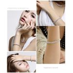 Fashion, accesorii si bijuterii - Femei - Bijuterii femei - Bratari femei - Bratara Tennis cu Pietre Semipretioase Zirconiu, 18 cm, Silver - Infinity.ro