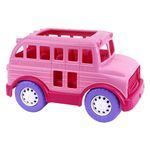 Jucarii, Copii si Bebe - Jucarii si jocuri - Vehicule si jucarii cu telecomanda - Masinute - Autobus scolar de jucarie, Technok, roz - Infinity.ro