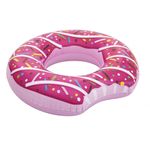 Jucarii, Copii si Bebe - Jucarii si jocuri - Jucarii de exterior - Colaci, ochelari si accesorii inot copii - Colac gonflabil, in forma de gogoasa, 107 x 42 cm, Bestway, roz - Infinity.ro