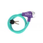 Sport si Outdoor - Ciclism - Accesorii pentru biciclete - Accesorii biciclete copii - Cablu antifurt Seven Frozen 2 pentru bicicleta, turcoaz - Infinity.ro