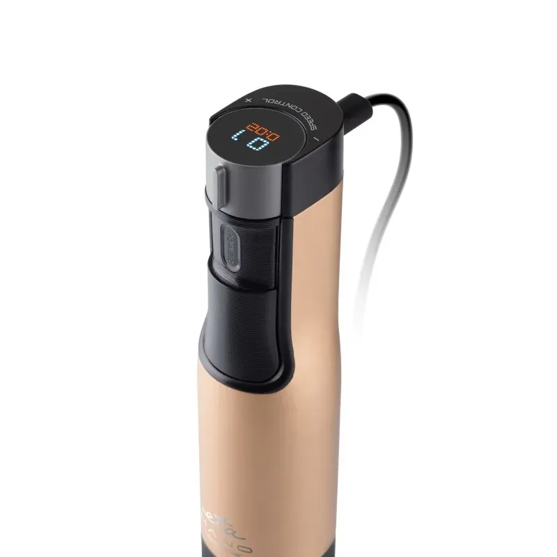 Electronice si Electrocasnice - Electrocasnice bucatarie - Mixere, tocatoare & roboti de bucatarie - Blendere si mini tocatoare - Blender de mana ETA Mano 3219 90020, 1000 W, 9 viteze, afisaj LCD, negru-auriu - Infinity.ro
