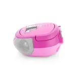 Jucarii, Copii si Bebe - Jucarii si jocuri - Jucarii & jocuri educative - Laptopuri, tablete si gadget-uri copii - Radio CD pentru copii GoGEN BOB AND BOBEK, 2 x 0,8 W, Bluetooth, karaoke, microfon, MP 3, USB, AUX in, roz - Infinity.ro