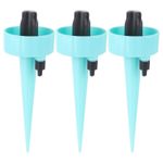 Casa si Gradina - Gradinarit si plante - Instalatii si accesorii pentru irigatii - Accesorii irigare - Set 3 buc Picuratoare cu valva pentru irigare, Debit de apa reglabil, pentru plante de interior, PP, 16.5 cm - Infinity.ro