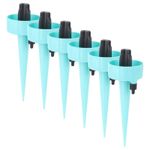 Casa si Gradina - Gradinarit si plante - Instalatii si accesorii pentru irigatii - Accesorii irigare - Set 6 Picuratoare cu Valva pentru Irigare Plante de Interior, Debit de Apa Reglabil, PP, 16.5 cm - Infinity.ro