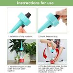 Casa si Gradina - Gradinarit si plante - Instalatii si accesorii pentru irigatii - Accesorii irigare - Set 3 buc Picuratoare cu valva pentru irigare, Debit de apa reglabil, pentru plante de interior, PP, 16.5 cm - Infinity.ro