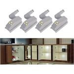 Casa si Gradina - Constructii - Feronerie si accesorii - Balamale - Set 5 buc Balamale pentru mobilier cu iluminare LED, 7.5 x 4 x 2 cm - Infinity.ro