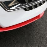 Auto si Moto - Electrice auto - Sigurante si accesorii - Protectie spoiler, prelungire bara fata/spate din cauciuc, culoare CARBON Rosu - Infinity.ro