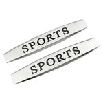 Auto si Moto - Piese auto si accesorii - Interior auto - Accesorii interior - Set 2 x Embleme auto metalice, autoadezive, model "SPORTS", finisaj Crom, dimensiune, 10 x 1,5 cm - Infinity.ro