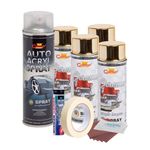 Auto si Moto - Reparatii si depanare - Scule auto - Echipamente de vopsit - Kit complet reparatie si vopsire jante culoare Auriu Metalic, V4 - Infinity.ro