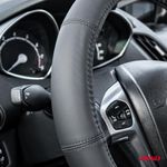 Auto si Moto - Intretinere auto - Huse auto - Husa volan din Piele Naturala, culoare Neagra, marime XL (volan 41-43cm), AVX-AM03548 - Infinity.ro