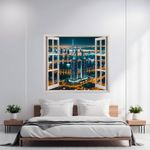 Casa si Gradina - Decoratiuni - Decoratiuni perete - Folie imprimata color pentru decor perete locuinta, dimensiune 125 x 110cm, model: VIEW TO HAVEN 04 - Infinity.ro