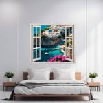 Casa si Gradina - Decoratiuni - Decoratiuni perete - Folie imprimata color pentru decor perete locuinta, dimensiune 125 x 110cm, model: VIEW TO HAVEN 13 - Infinity.ro