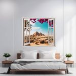 Casa si Gradina - Decoratiuni - Stickere decorative - Folie imprimata color pentru decor perete locuinta, dimensiune 125 x 110cm, model: VIEW TO HAVEN 06 - Infinity.ro