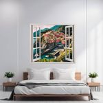 Casa si Gradina - Decoratiuni - Decoratiuni perete - Folie imprimata color pentru decor perete locuinta, dimensiune 125 x 110cm, model: VIEW TO HAVEN 23 - Infinity.ro