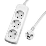 Casa si Gradina - Electrice - Accesorii electrice - Prelungitoare, triple, fise - Prelungitor electric cu impamantare si protectie copii, 3 prize, cablu 1.4 m - Infinity.ro