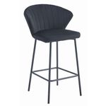 Casa si Gradina - Mobilier - Scaune si fotolii - Scaune - Scaun de bucatarie/bar, Artool, Gatta, catifea, otel, negru, 43.5x36.5x90.5 cm - Infinity.ro