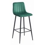 Casa si Gradina - Mobilier - Scaune si fotolii - Scaune - Scaun de bucatarie/bar, Artool, Pozza, catifea, otel, verde si negru, 43x35x104 cm - Infinity.ro
