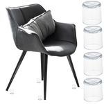 Casa si Gradina - Mobilier - Feronerie si accesorii mobila - Set 4 buc. protectii anti-zgarieturi picioare scaun, diametru 19mm, culoare transparent - Infinity.ro