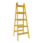 Casa si Gradina - Constructii - Scari si accesorii interioare - Scari lemn - Scara lemn, 2 tronsone, 6 trepte, max 150 kg, 1.95 m - Infinity.ro