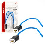 Auto si Moto - Electronice auto - Accesorii electronice auto - Set 2 mufe ceramice drepte, soclu H1, H3, rezistente termic - Infinity.ro