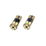 Auto si Moto - Electrice auto - Iluminare si semnalizare - Becuri auto - Set becuri auto cu LED CANBUS compatibil T10e W5W 12 SMD Alb 12/24V, destinat competitiilor auto sau off-road - Infinity.ro