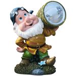 Casa si Gradina - Gradina si terasa - Decoratiuni exterior - Ornamente gradina - Decoratiune gradina, ceramica, lampa solara, pitic cu cos, 4xLED, 20x15x25 cm, Strend Pro - Infinity.ro