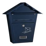 Casa si Gradina - Constructii - Depozitare, transport si protectie - Cutii postale - Cutie postala, Damech, albastru, format B5, 37x10.5x36.5 cm - Infinity.ro