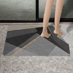 Casa si Gradina - Textile si covoare - Covoare - Covorase baie - Covoras pentru baie ultra absorbant, anti-alunecare, material Diaton, Model Abstract, 50 x 80 cm - Infinity.ro