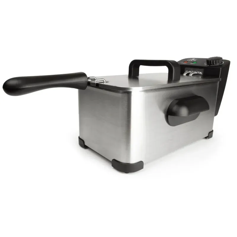 Electronice si Electrocasnice - Electrocasnice bucatarie - Aparate de gatit & desert - Friteuze - Friteuza cu ulei LENTZ 10200, 3 litri, 2000 W, termostat cu reglare continua 150-190°, otel inoxidabil - Infinity.ro