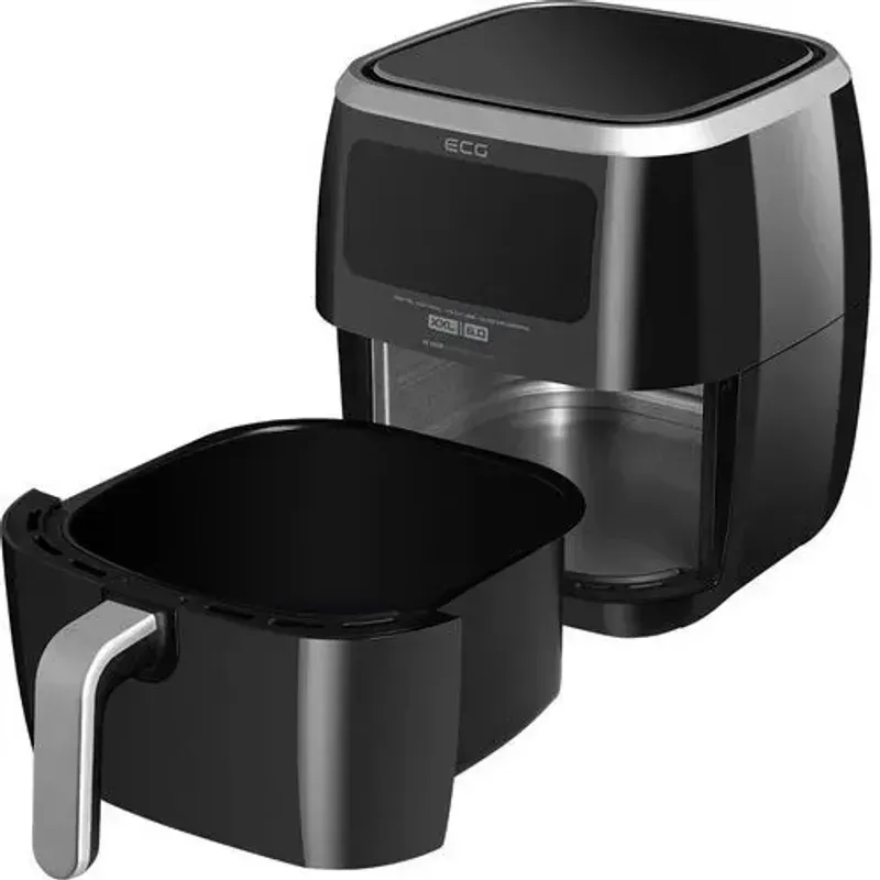 Electronice si Electrocasnice - Electrocasnice bucatarie - Aparate de gatit & desert - Friteuze - Friteuza cu aer fierbinte ECG AF 6000, 7 litri, 1800 W, 8 programe, control temperatura 30-200°C - Infinity.ro