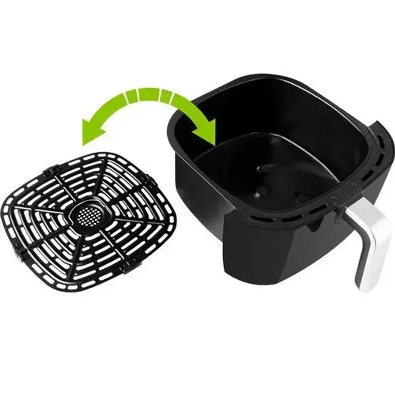 Electronice si Electrocasnice - Electrocasnice bucatarie - Aparate de gatit & desert - Friteuze - Friteuza cu aer fierbinte ECG AF 6000, 7 litri, 1800 W, 8 programe, control temperatura 30-200°C - Infinity.ro