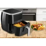 Electronice si Electrocasnice - Electrocasnice bucatarie - Aparate de gatit & desert - Friteuze - Friteuza cu aer fierbinte ECG AF 6000, 7 litri, 1800 W, 8 programe, control temperatura 30-200°C - Infinity.ro