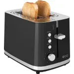 Electronice si Electrocasnice - Electrocasnice bucatarie - Preparare paine - Prajitoare de paine - Prajitor de paine ECG ST 2766 Vintage Nero, 925 W, 2 felii, 7 niveluri de rumenire, negru - Infinity.ro