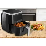 Electronice si Electrocasnice - Electrocasnice bucatarie - Aparate de gatit & desert - Friteuze - Friteuza cu aer fierbinte ECG AF 6000, 7 litri, 1800 W, 8 programe, control temperatura 30-200°C - Infinity.ro