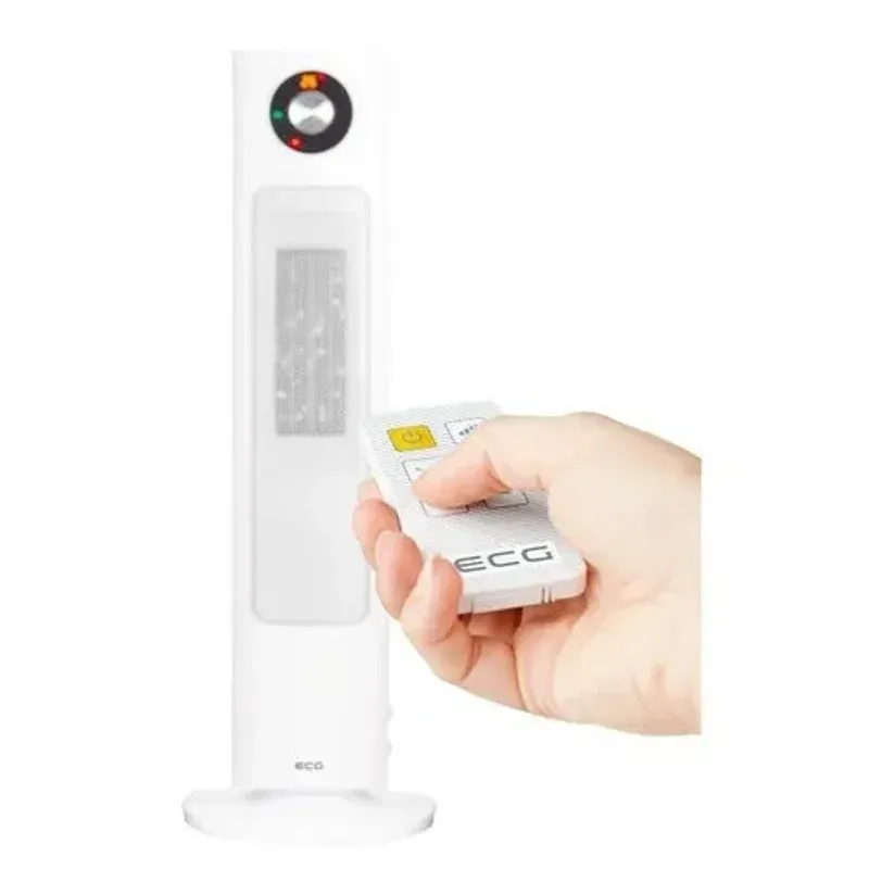 Electronice si Electrocasnice - Climatizare si sisteme de incalzire - Aparate incalzire aer - Aeroterme - Aeroterma ceramica turn cu umidificare ECG KT 300 HM, 1200/2000W, LCD - Infinity.ro