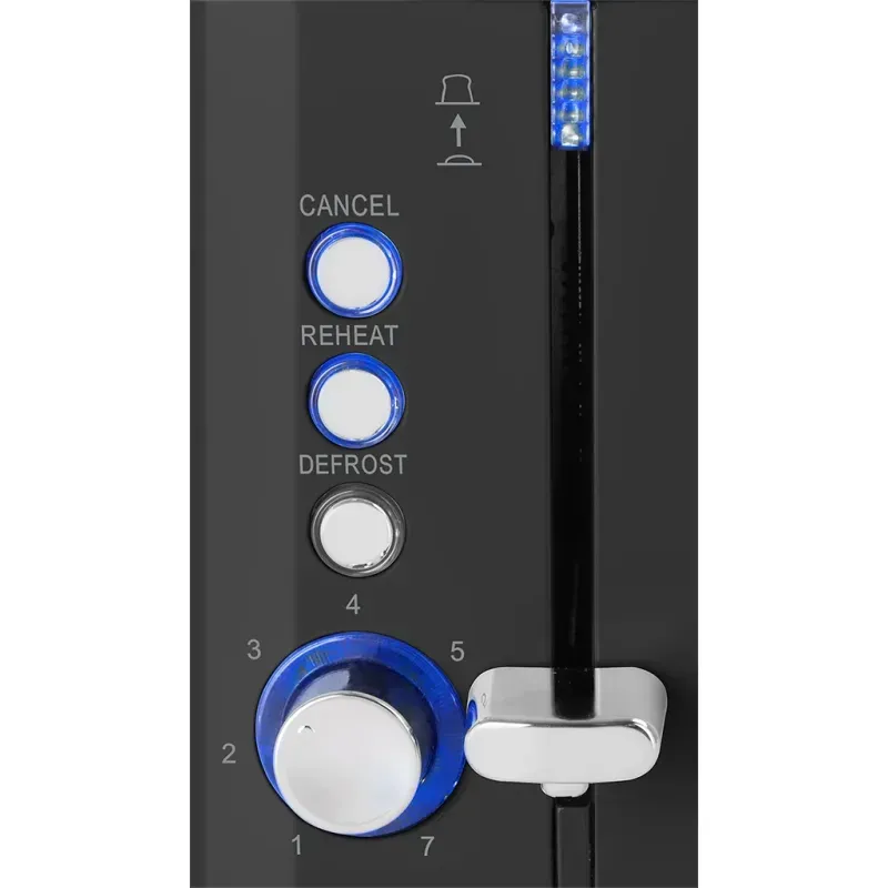 Electronice si Electrocasnice - Electrocasnice bucatarie - Preparare paine - Prajitoare de paine - Prajitor de paine ECG ST 2766 Vintage Nero, 925 W, 2 felii, 7 niveluri de rumenire, negru - Infinity.ro